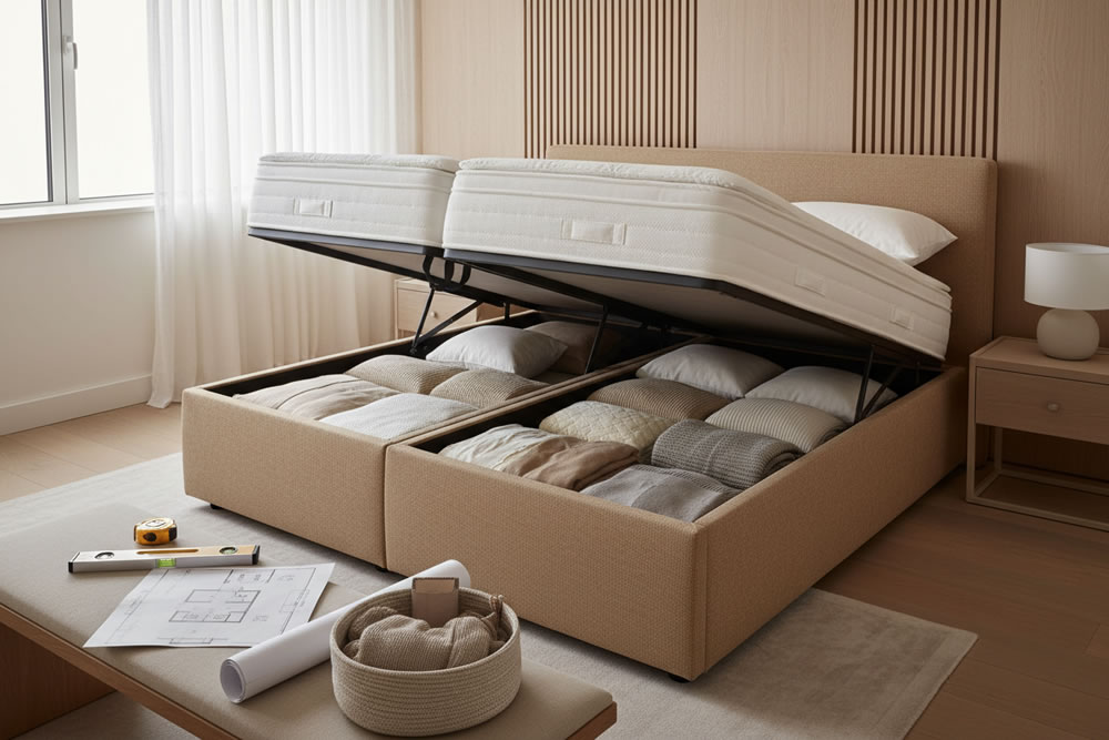 Cama Box Com Baú Bipartido